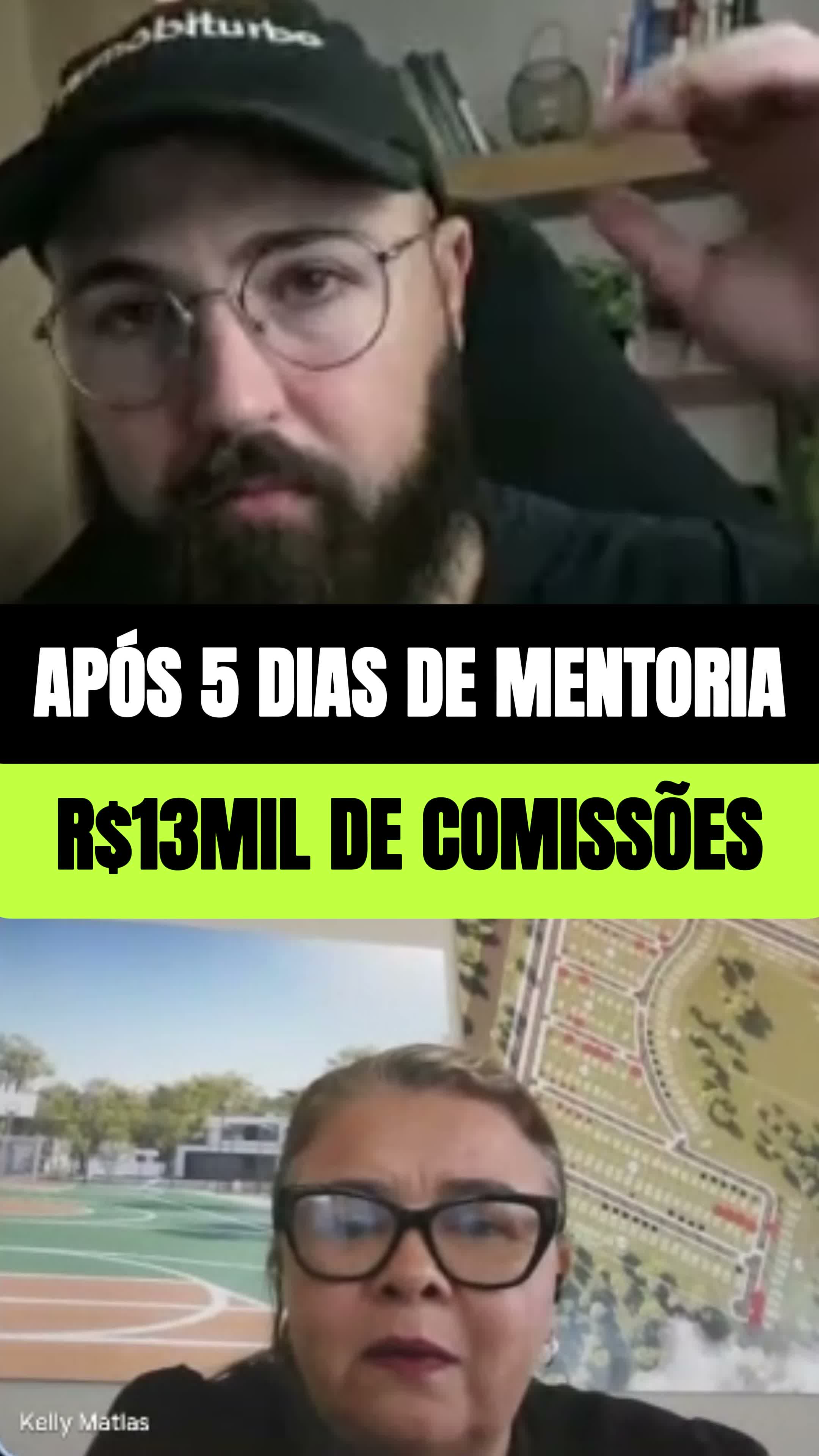 Kelly no relato em vídeo