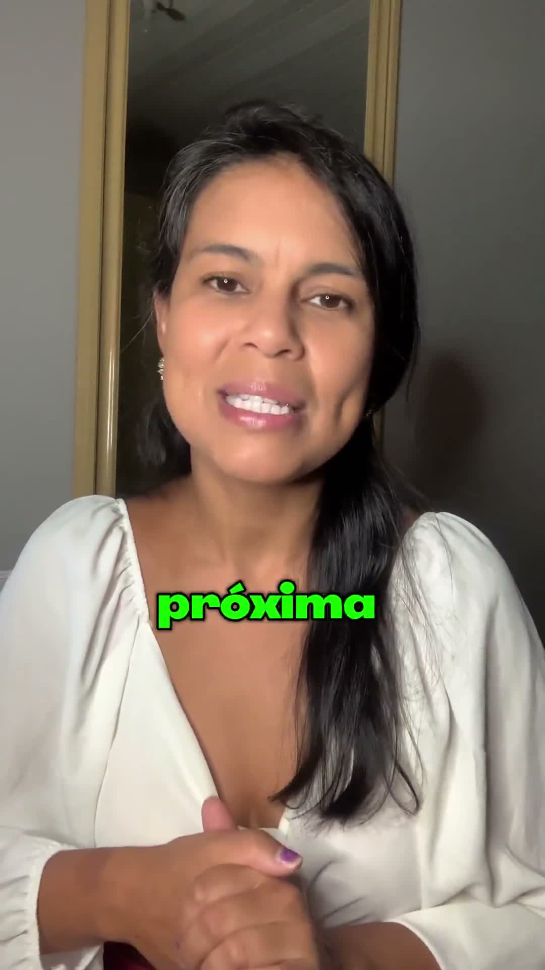 Mariana no relato em vídeo