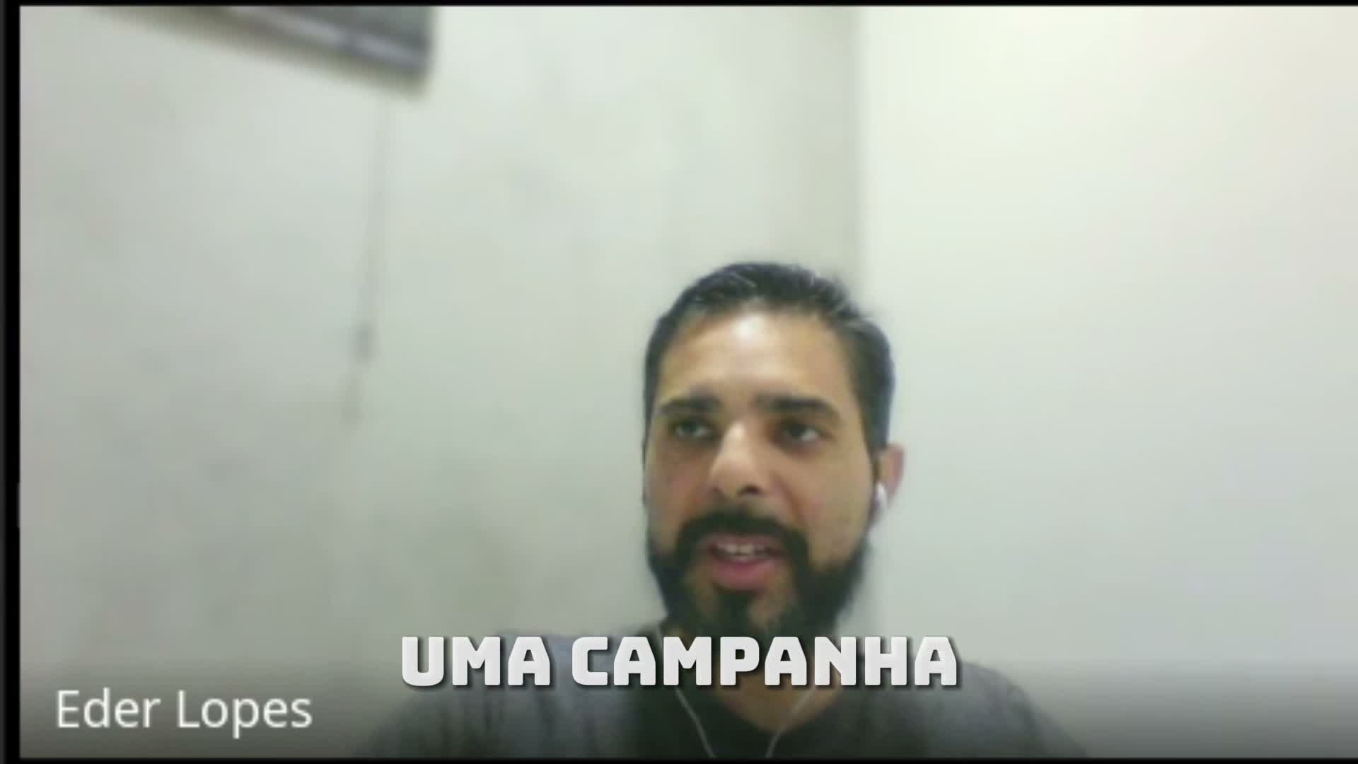 Eder Lopes no relato em vídeo