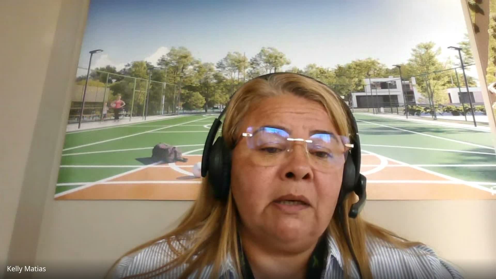 Kelly Matias no relato em vídeo