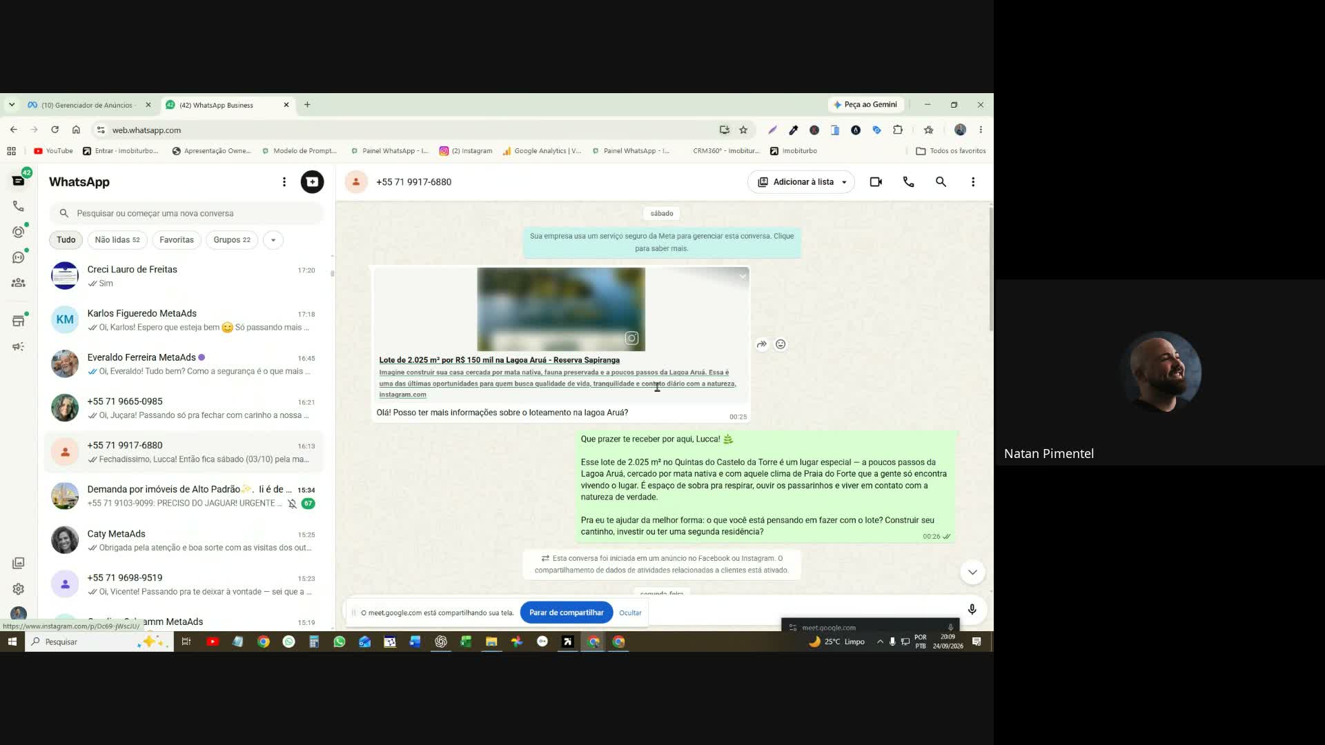 Roberto Ferrari no relato em vídeo