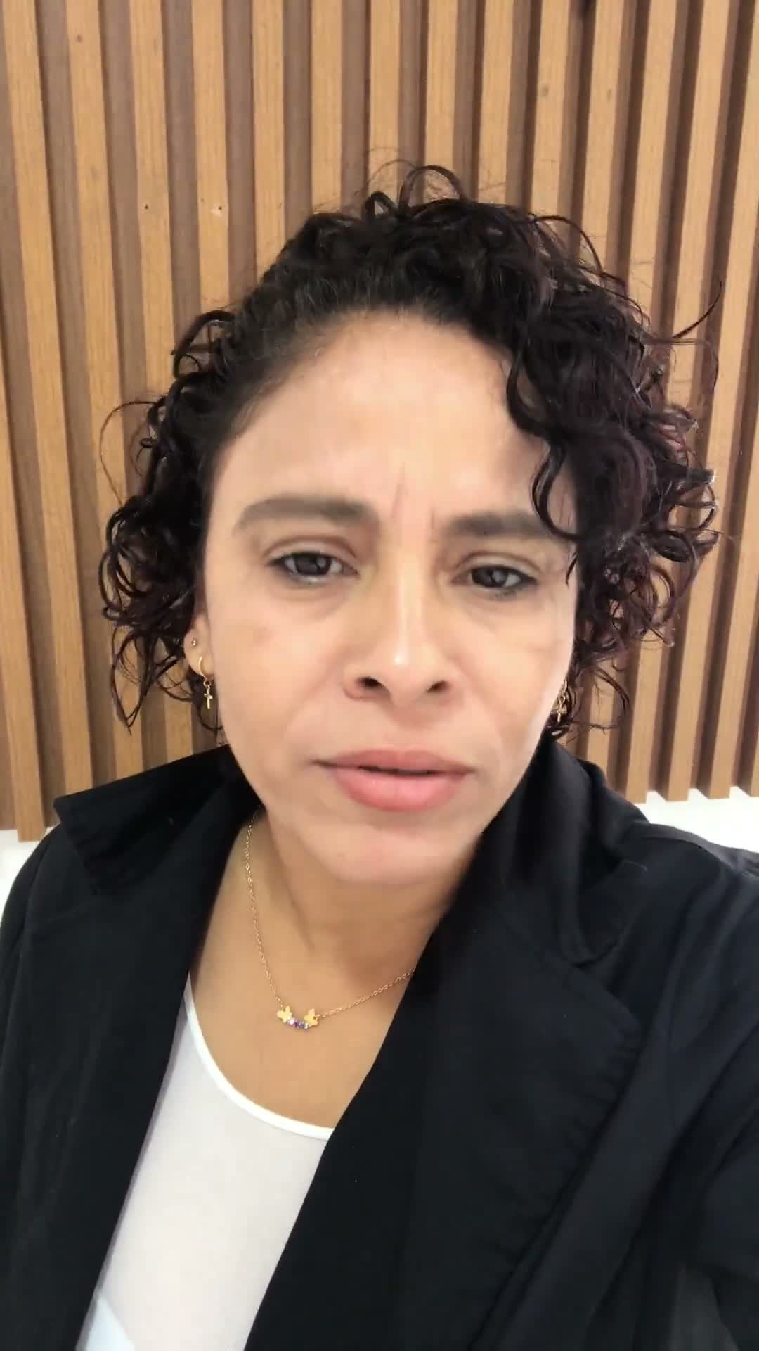 Joyce no relato em vídeo